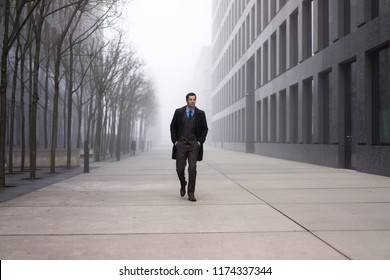 Walking Business Man, Altstetten, Zurich/Switzerland - February 2016