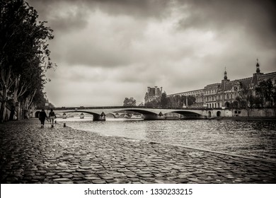 Walking By The Seine Side, Paris