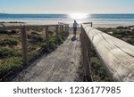 Walking down the beach