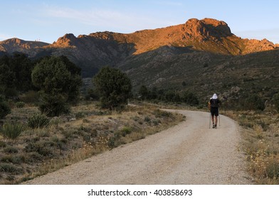 Walking down the mountain