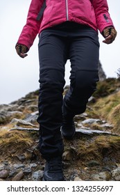 Walking down a path