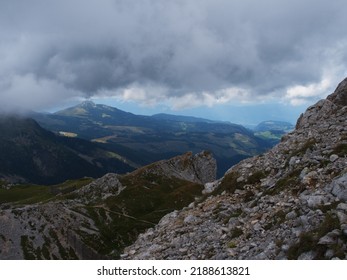 Walking In Fiemme Valley, Trentino Alto Adige, Italy