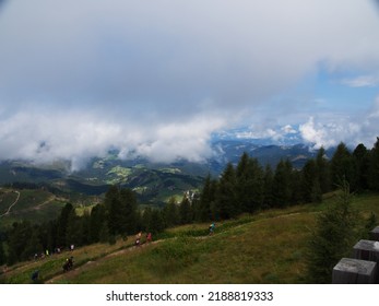 Walking In Fiemme Valley, Trentino Alto Adige, Italy