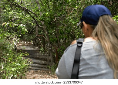 walking in the forest, walking in the park, people walking on a path, hikers, trails in Brazil, brazilian forest, passing on the bridge, wooden bridge, bridge over the river
 - Powered by Shutterstock