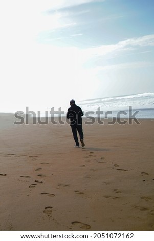 Similar – Foto Bild Strandläufer Mensch