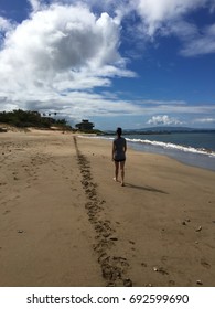 Walking on the beach