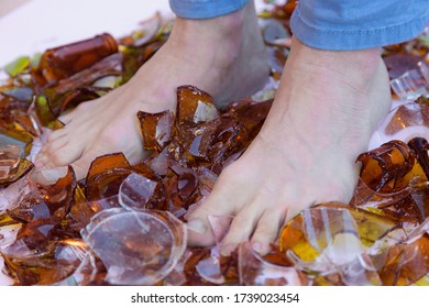 Walking On Broken Glass Barefoot