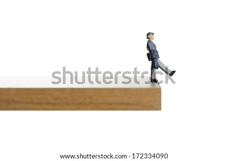 Walking on the edge. 