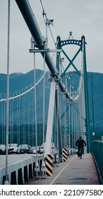 Walking On Vancouver Lions Gate Bridge