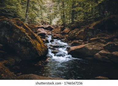 Walking past the Ilsefalls in the Harz Mountains - Shutterstock ID 1746567236