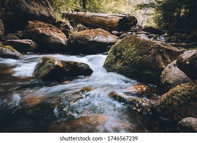 Walking Past The Ilsefalls In The Harz Mountains