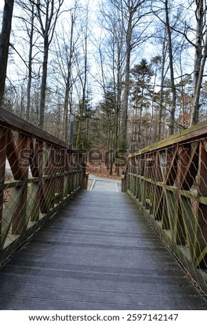 Walking Path in Park Głuchołazy Zdrój.