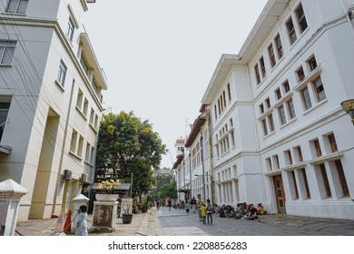 Walking People In Old Town - Jakarta March 4, 2022