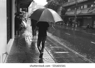 Walking in the Rain fall