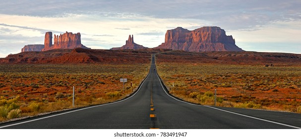 Walking The Road To Monument Valley