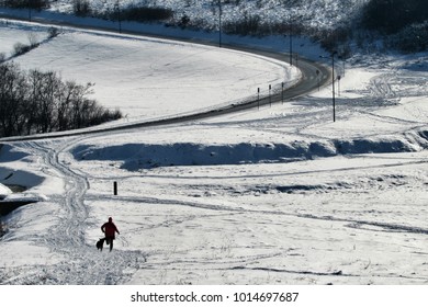 Walking in the snow