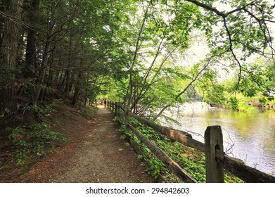 Walking Trail In Sturbridge Village, MA