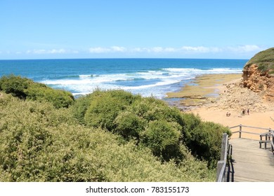 A walkway to a beach in Victoria, Australia.