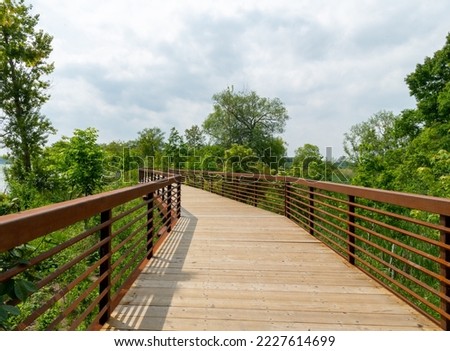 Walkway bridge in Ajax Ontario