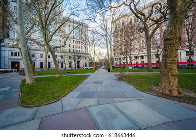 Walkway And Buildings At Independence Mall, In Philadelphia, Pennsylvania.