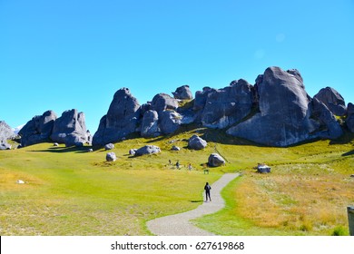 Walkway To Castle Hill, NZ