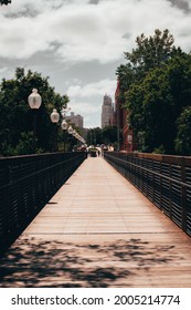 Walkway In Kansas City. Love Bridge.