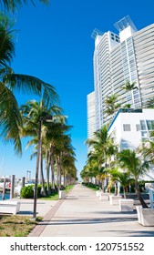 Walkway in Miami Beach, Florida