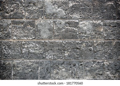 Wall blank space of stone bricks