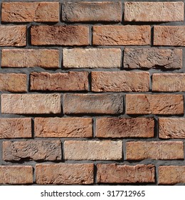 Wall of the brick - decorative tiles - Interior wallpaper - decorative pattern - seamless background - rustic appearance - classic style decoration - Wallpaper texture - Continuous replication