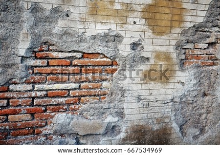 Wall of bricks