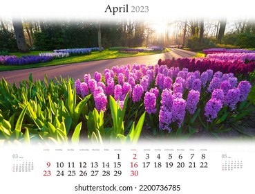 Wall Calendar 2023 Year April B3 Stock Photo 2200736785 | Shutterstock