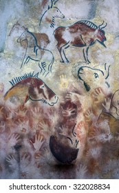 Wall With Cave Paintings