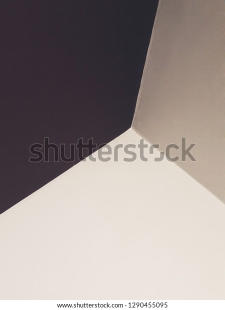 Wall Ceiling Painted Different Colors Giving Stock Photo Edit Now