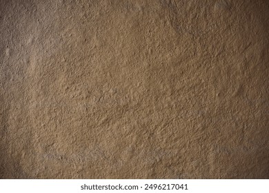 Wall of clay structure, soil background made form mud. Selective focus