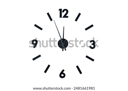 wall clock isolated on a white background
