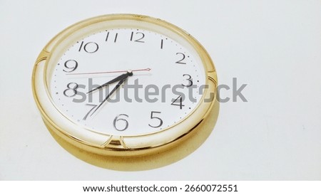 Wall clock on white background