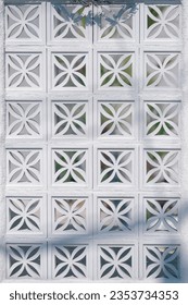 Wall close-up with square box pattern