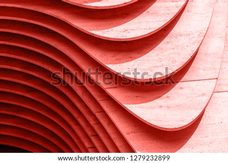 Wall concrete texture and background. Coral color background.