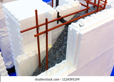 Wall Construction Of Permanent Formwork, Cut View