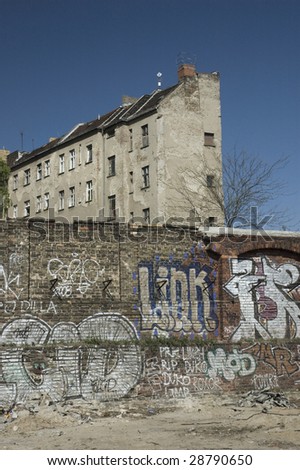 Similar – Image, Stock Photo Backyard wall Berlin