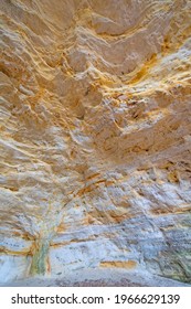 Wall Details Of A Sandstone Cave In Starved Rock State Park