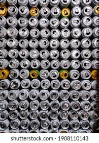 Wall Of Empty Drink Cans