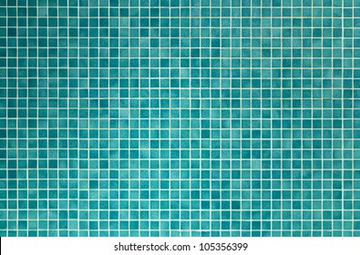 Wall And Floor Mosaic Tiles In Azure Blue