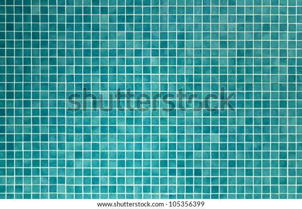 Wall Floor Mosaic Tiles Azure Blue Stock Photo (Edit Now) 105356399