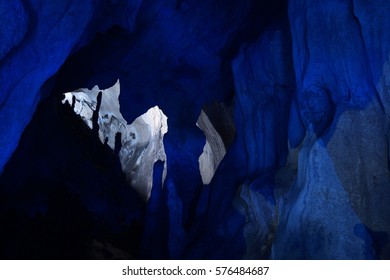wall inside cave