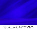 Wall interior background, studio  and backdrops show products. with leaf shadow from window color  blue tone. background for text insertion and presentation of product