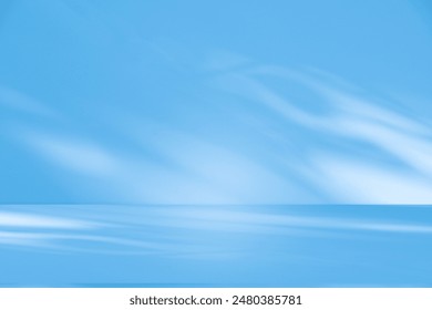 Wall interior background, studio  and backdrops show products.with shadow from window color white and purple. background for text insertion and presentation product 