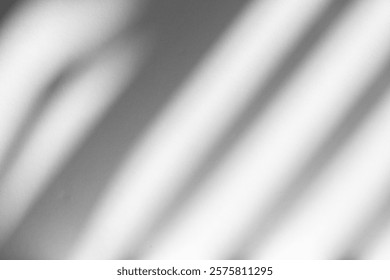 Wall interior background, studio  and backdrops show products.with shadow from window color white and grey. background for text insertion and presentation product 