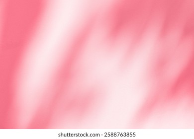 Wall interior background, studio  and backdrops show products.with shadow from window color pink background for text insertion and presentation product 
