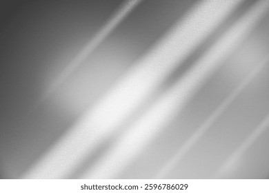Wall interior background, studio  and backdrops show products.with shadow from window color white and grey. background for text insertion and presentation product 